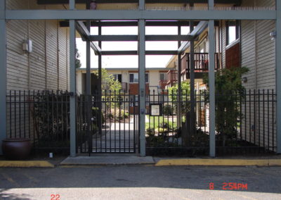 Iron Ped gate with Access controller 400x284 1