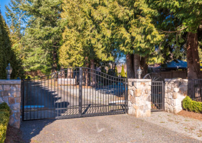 gated community security features at a housing community