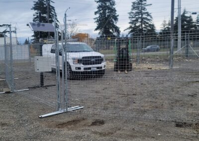 Construction site fenced in | commercial security fence rental vs. buy