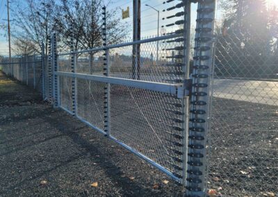 An electric fence enclosing a property | owning vs. renting electric perimeter fencing